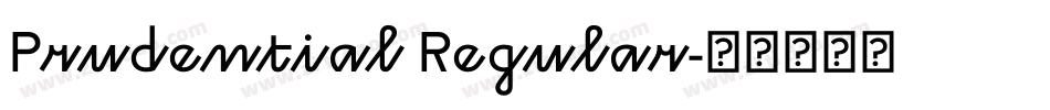 Prudential Regular字体转换